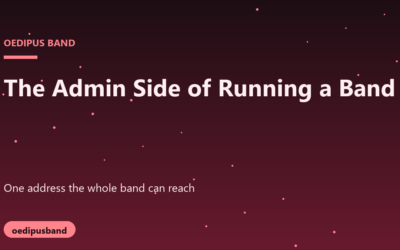 The Admin Side of Running a Band: Email, Splits, and Paperwork